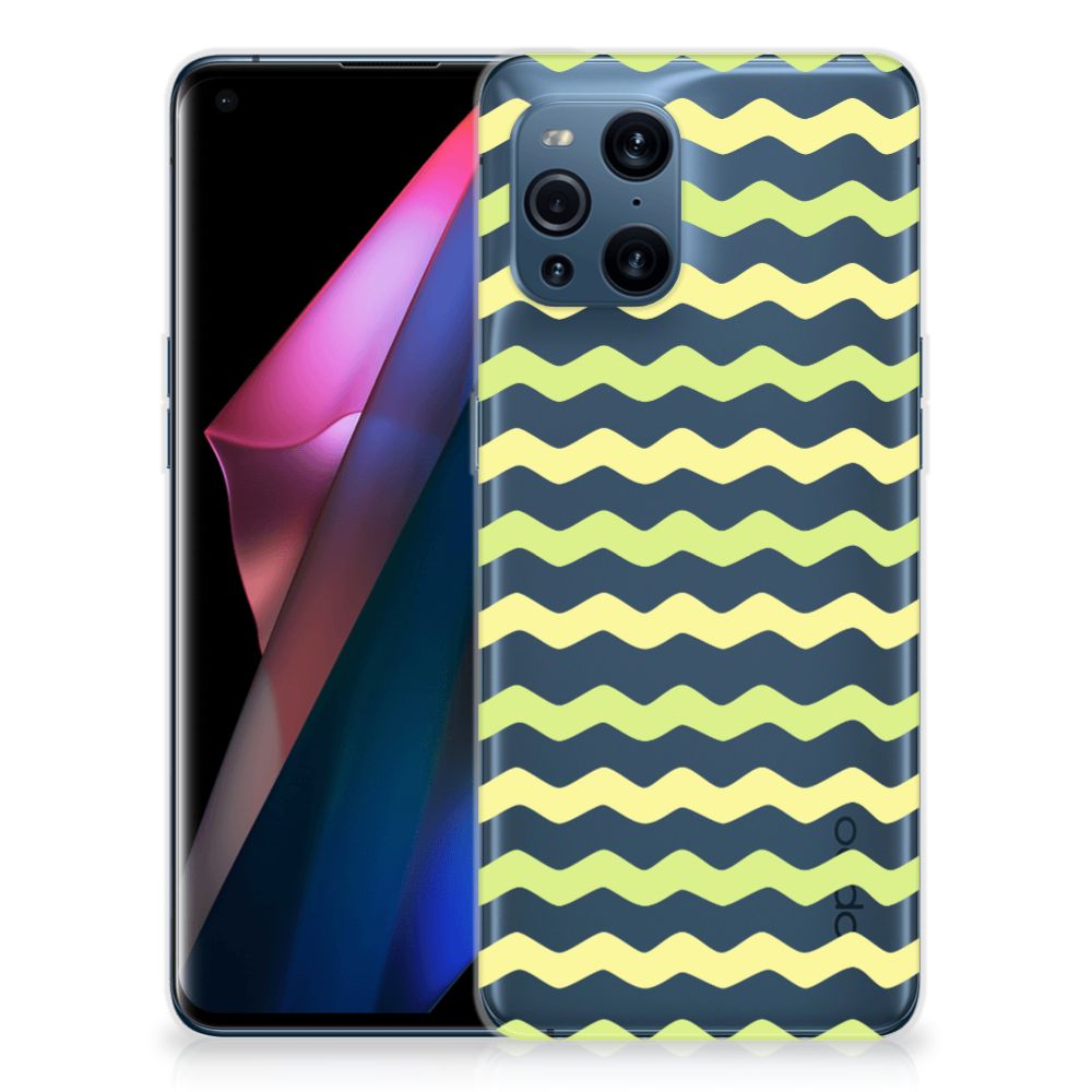 OPPO Find X3 | X3 Pro TPU bumper Waves Yellow