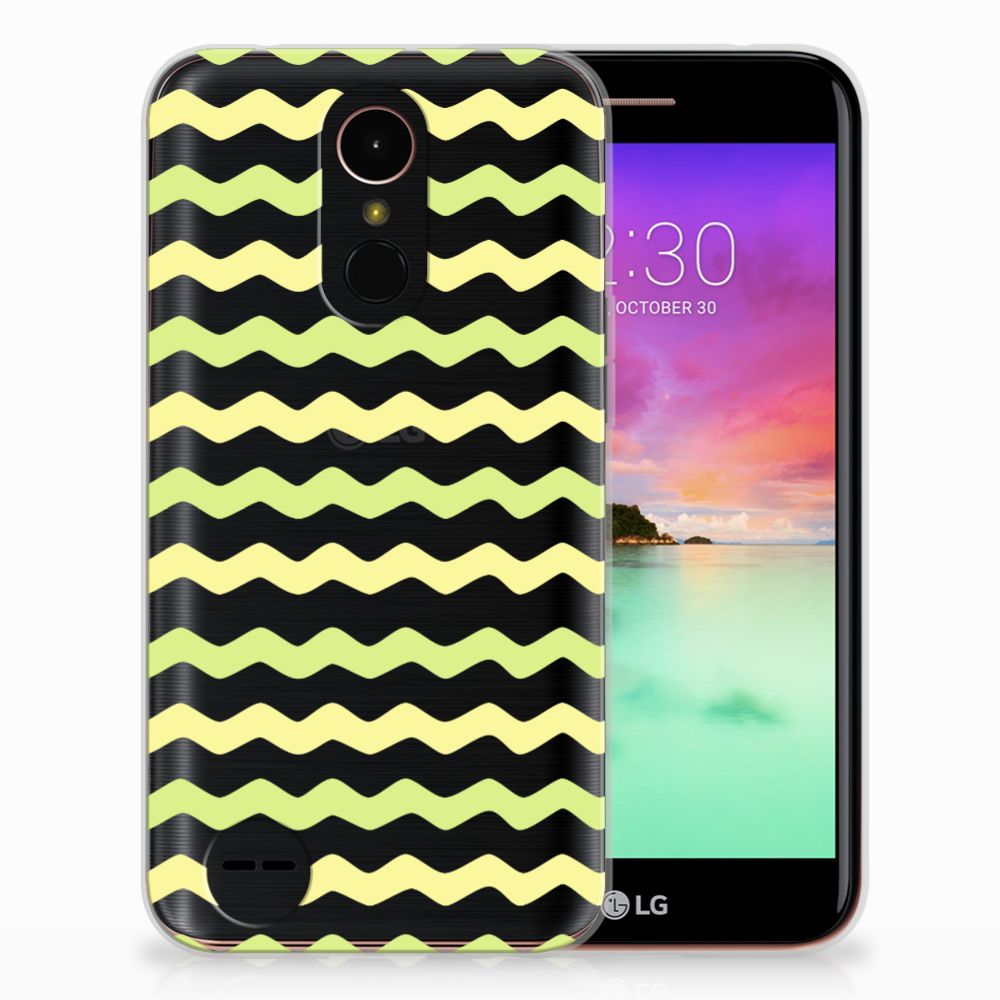 LG K10 2017 TPU bumper Waves Yellow