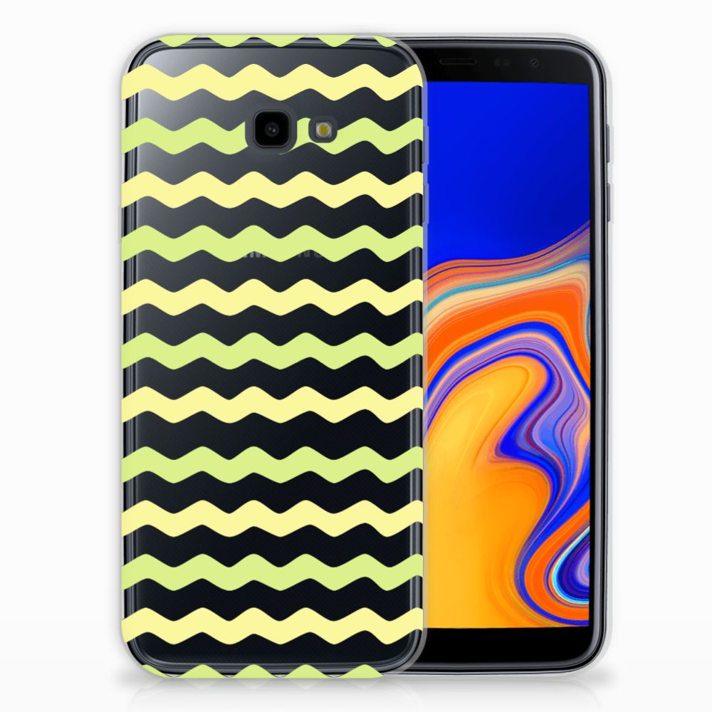 Samsung Galaxy J4 Plus (2018) TPU bumper Waves Yellow
