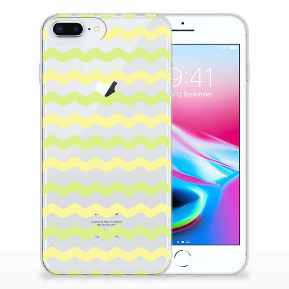 Apple iPhone 7 Plus | 8 Plus TPU bumper Waves Yellow