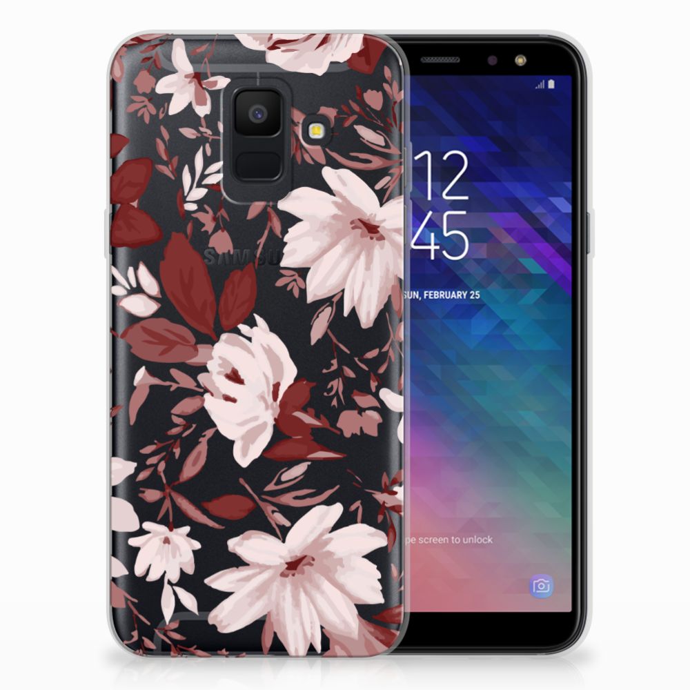 Hoesje maken Samsung Galaxy A6 (2018) Watercolor Flowers