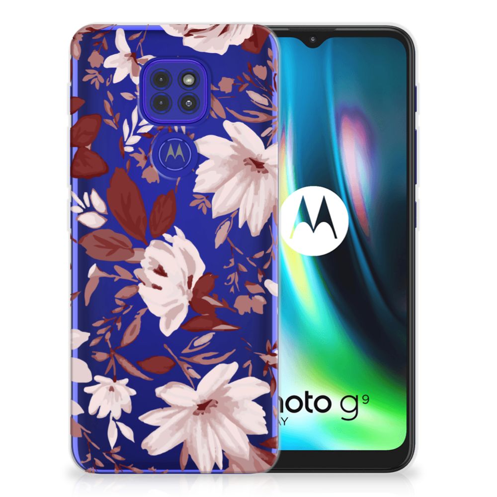 Hoesje maken Motorola Moto G9 Play | E7 Plus Watercolor Flowers