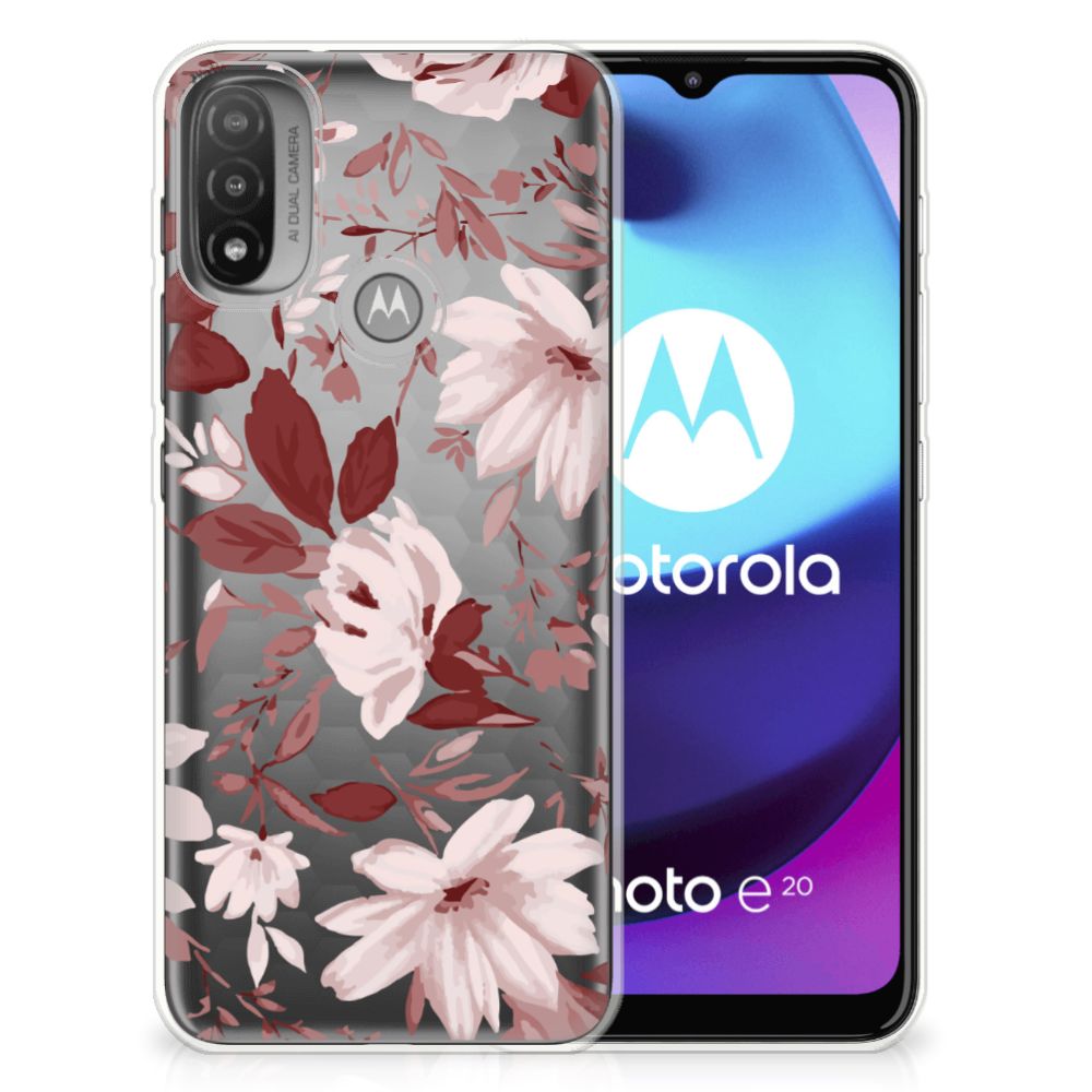 Hoesje maken Motorola Moto E20 | E40 Watercolor Flowers