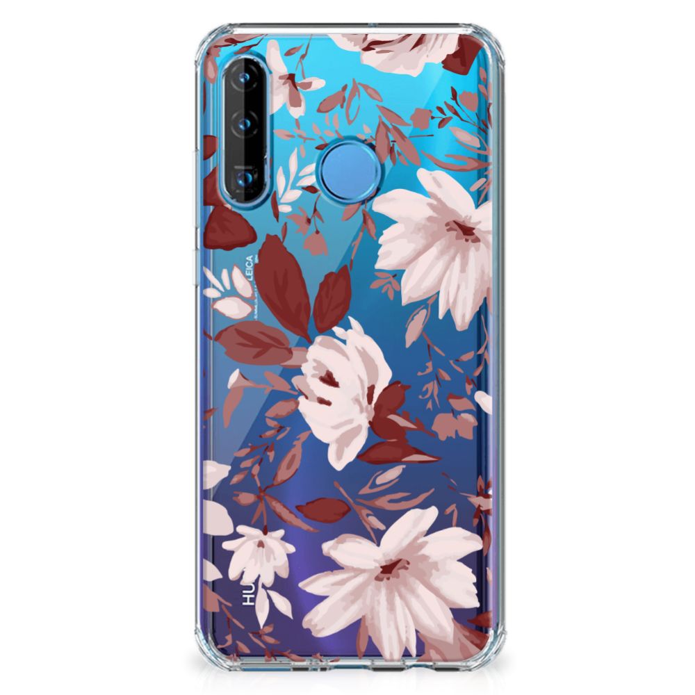 Back Cover Huawei P30 Lite Watercolor Flowers