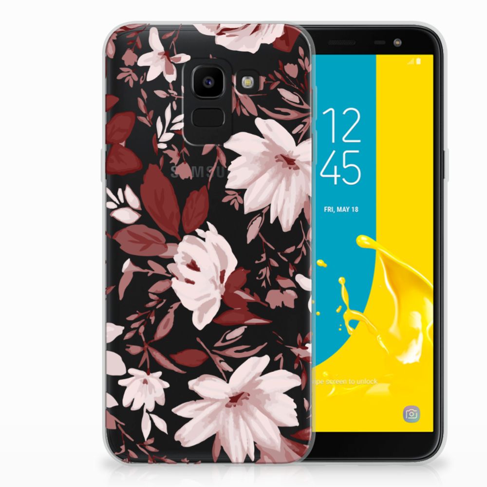 Hoesje maken Samsung Galaxy J6 2018 Watercolor Flowers