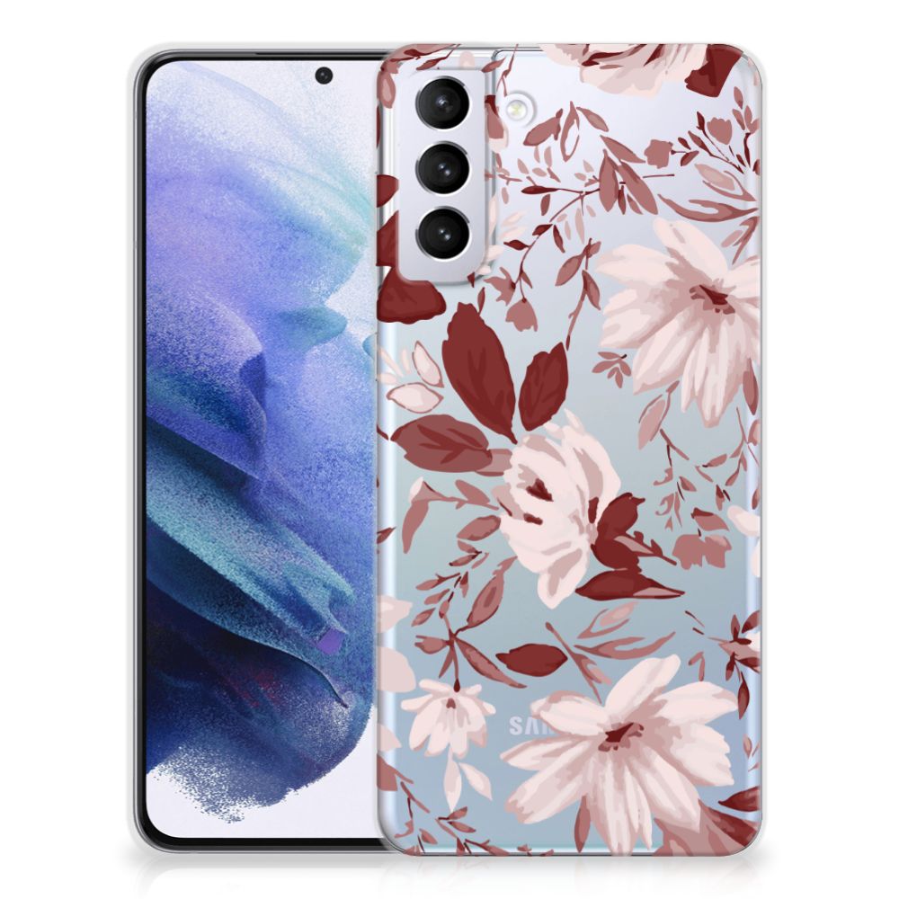 Hoesje maken Samsung Galaxy S21 Plus Watercolor Flowers