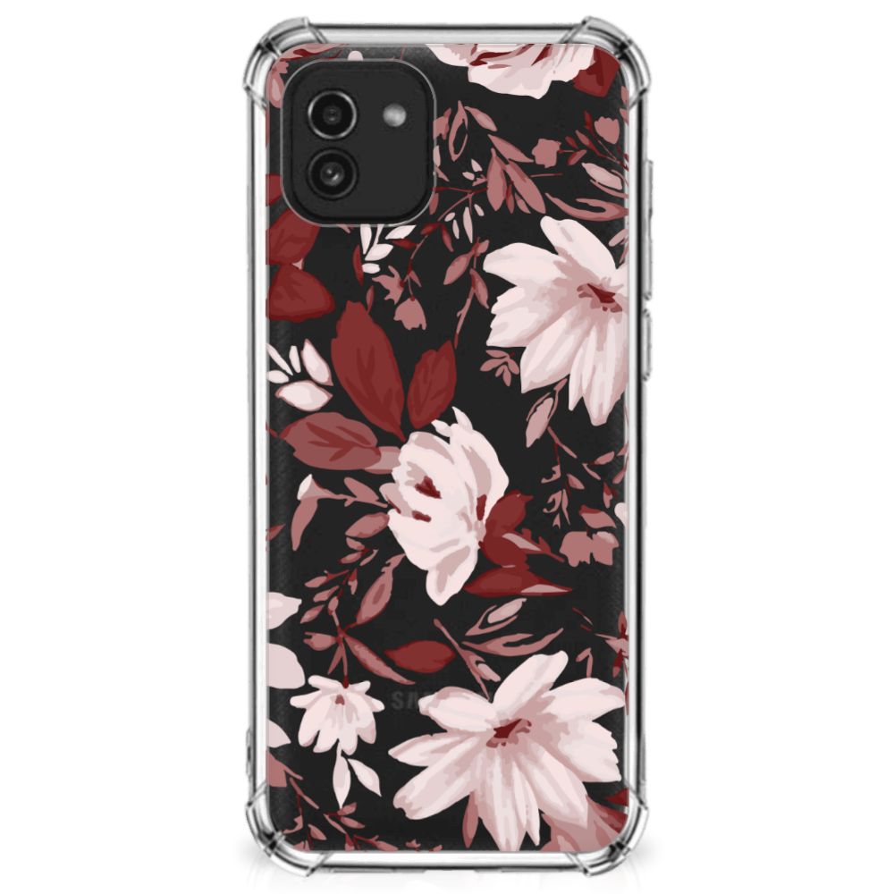 Back Cover Samsung Galaxy A03 Watercolor Flowers