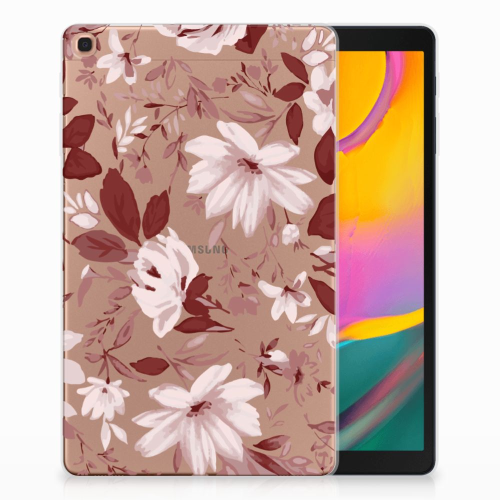 Samsung Galaxy Tab A 10.1 (2019) Uniek Tablethoesje Watercolor Flowers