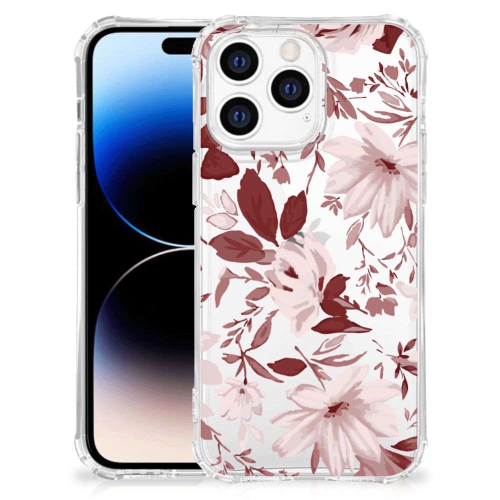 Back Cover Apple iPhone 14 Pro Max Watercolor Flowers