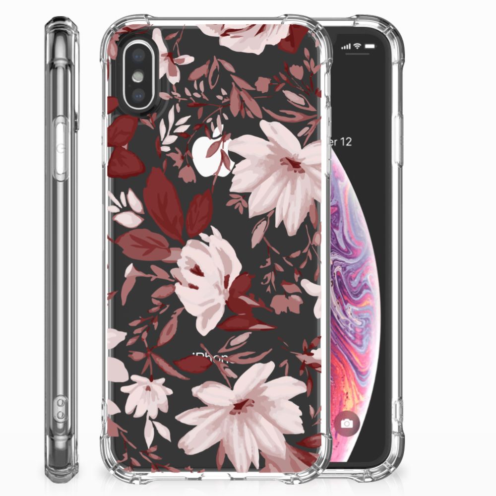Back Cover Apple iPhone X | Xs Watercolor Flowers