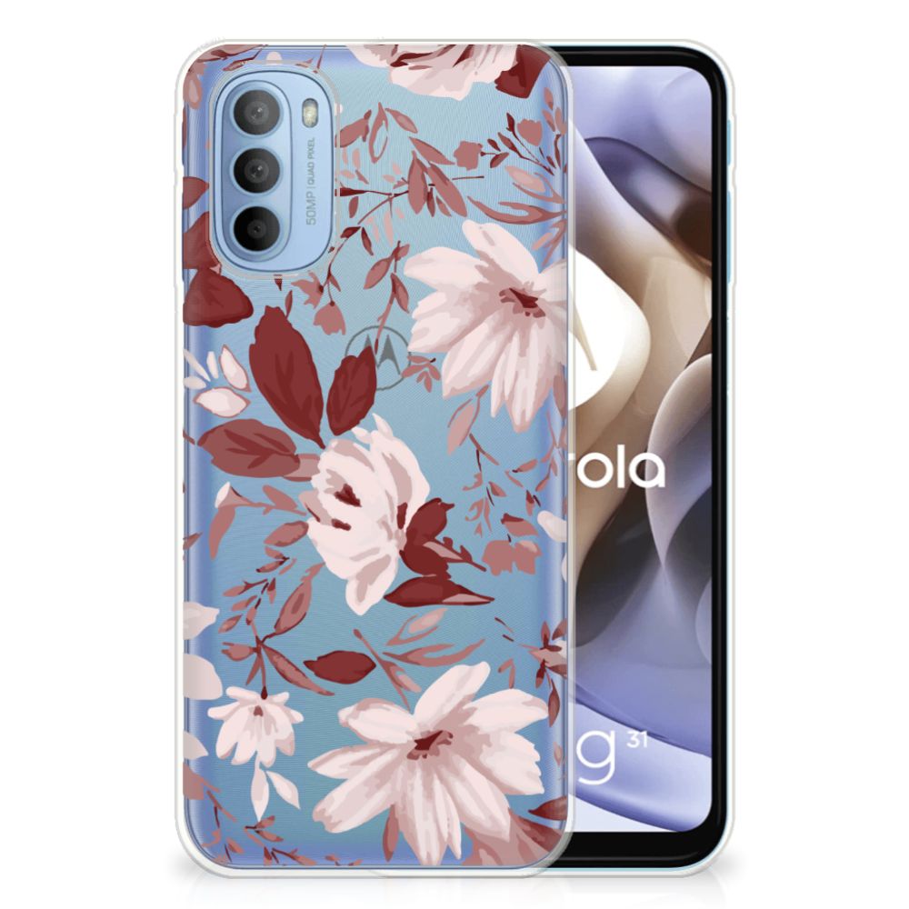 Hoesje maken Motorola Moto G31 | G41 Watercolor Flowers