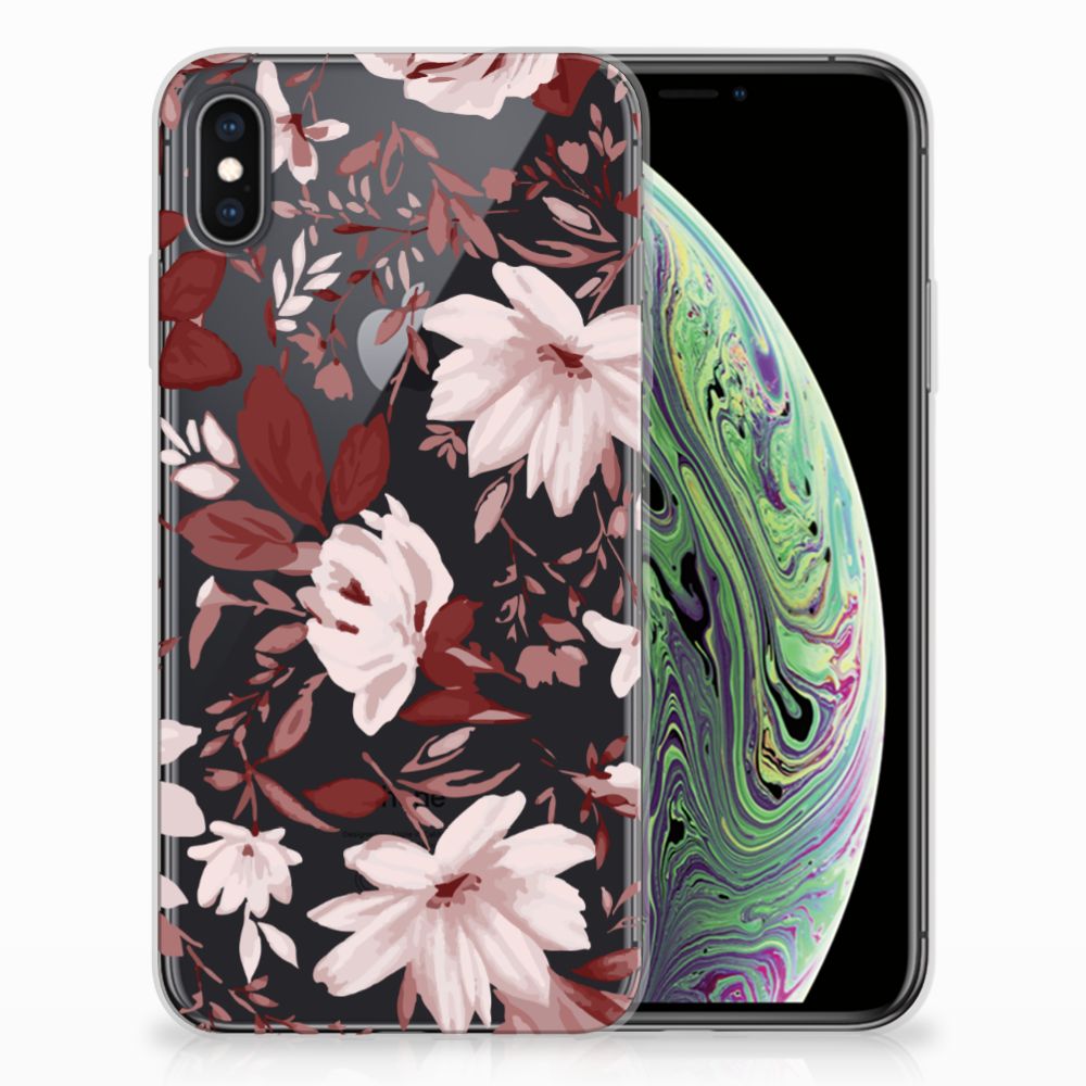 Hoesje maken Apple iPhone Xs Max Watercolor Flowers
