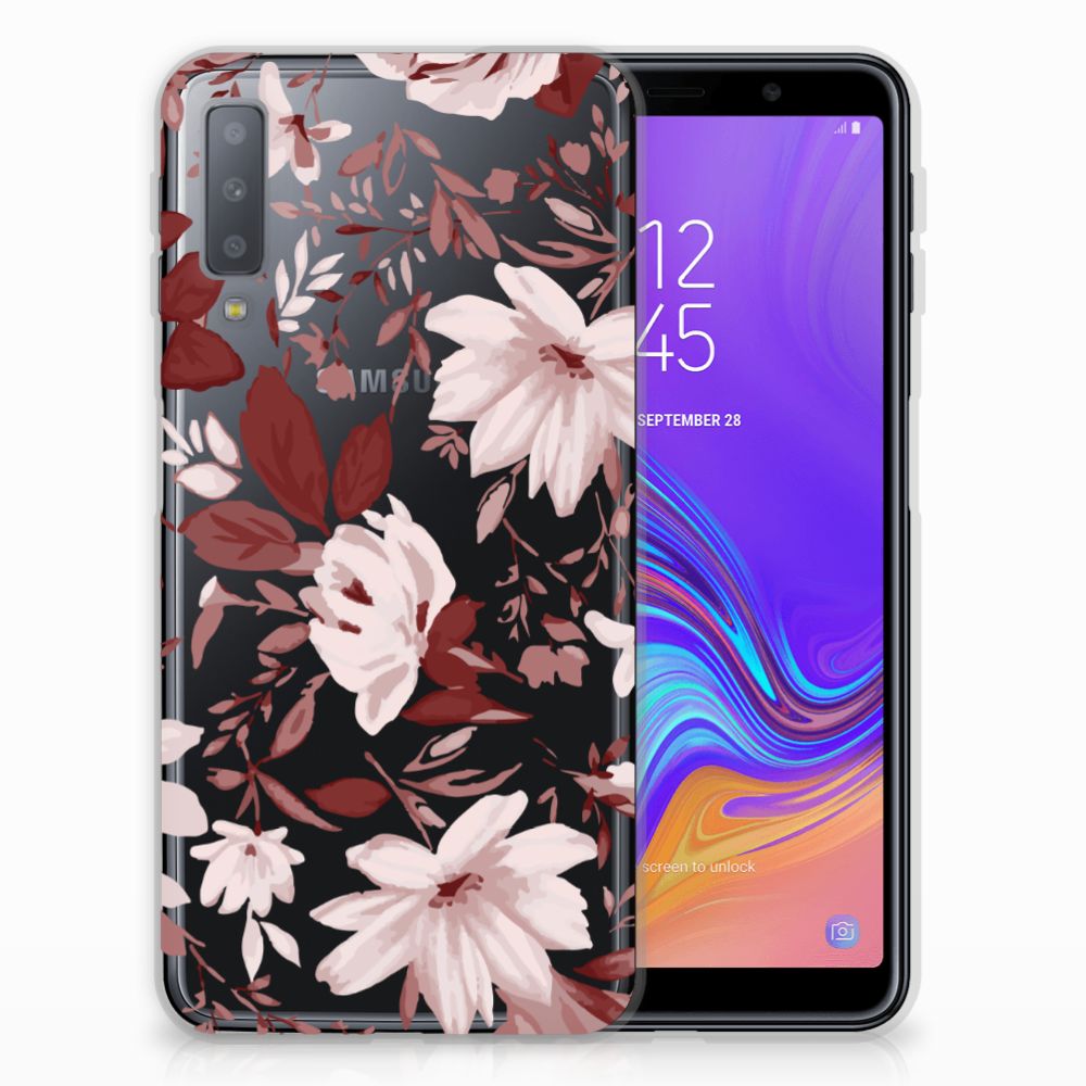 Hoesje maken Samsung Galaxy A7 (2018) Watercolor Flowers