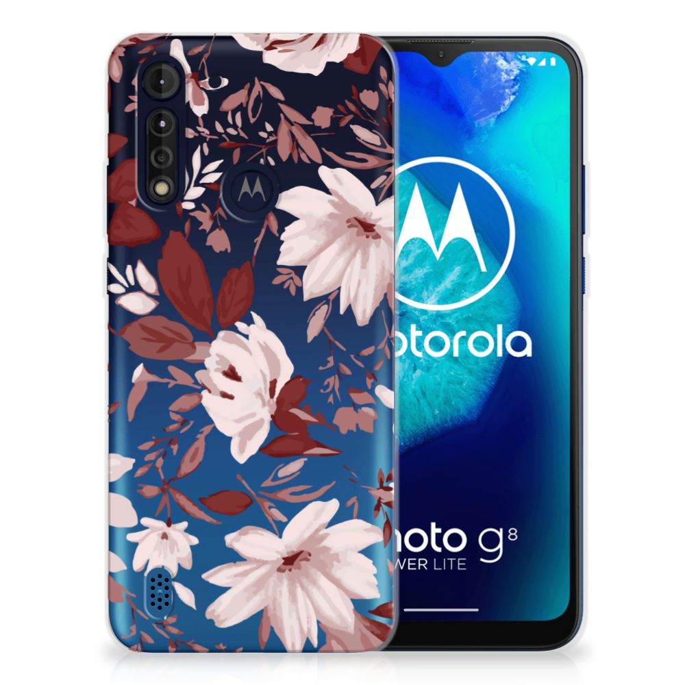Hoesje maken Motorola Moto G8 Power Lite Watercolor Flowers