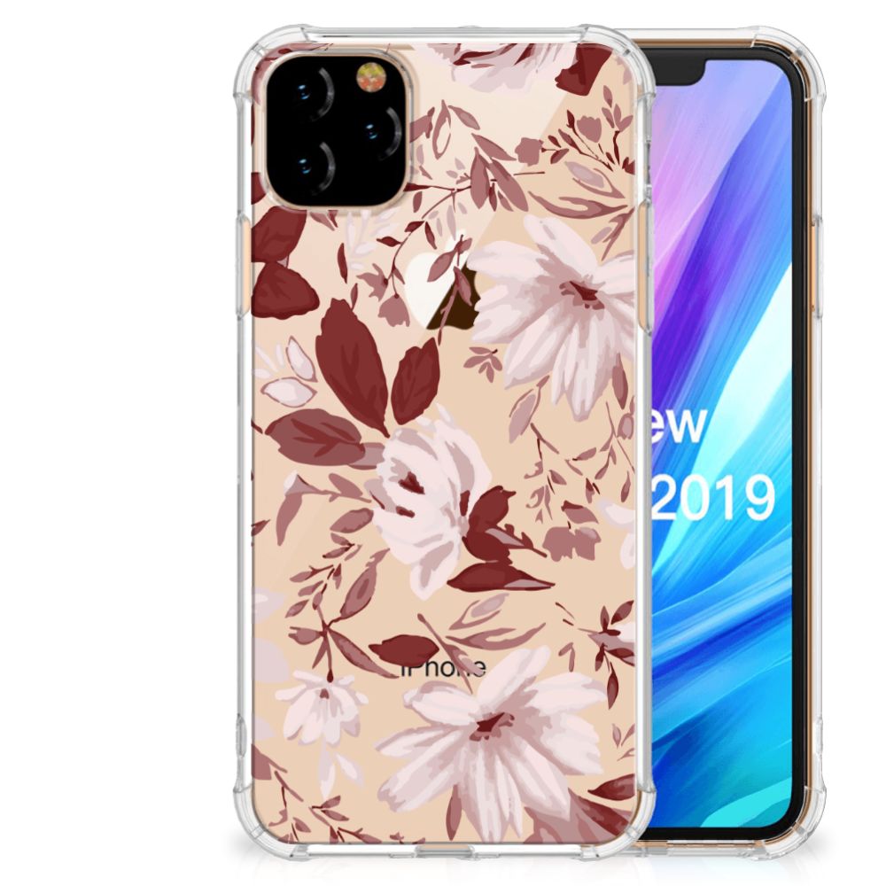 Back Cover Apple iPhone 11 Pro Max Watercolor Flowers