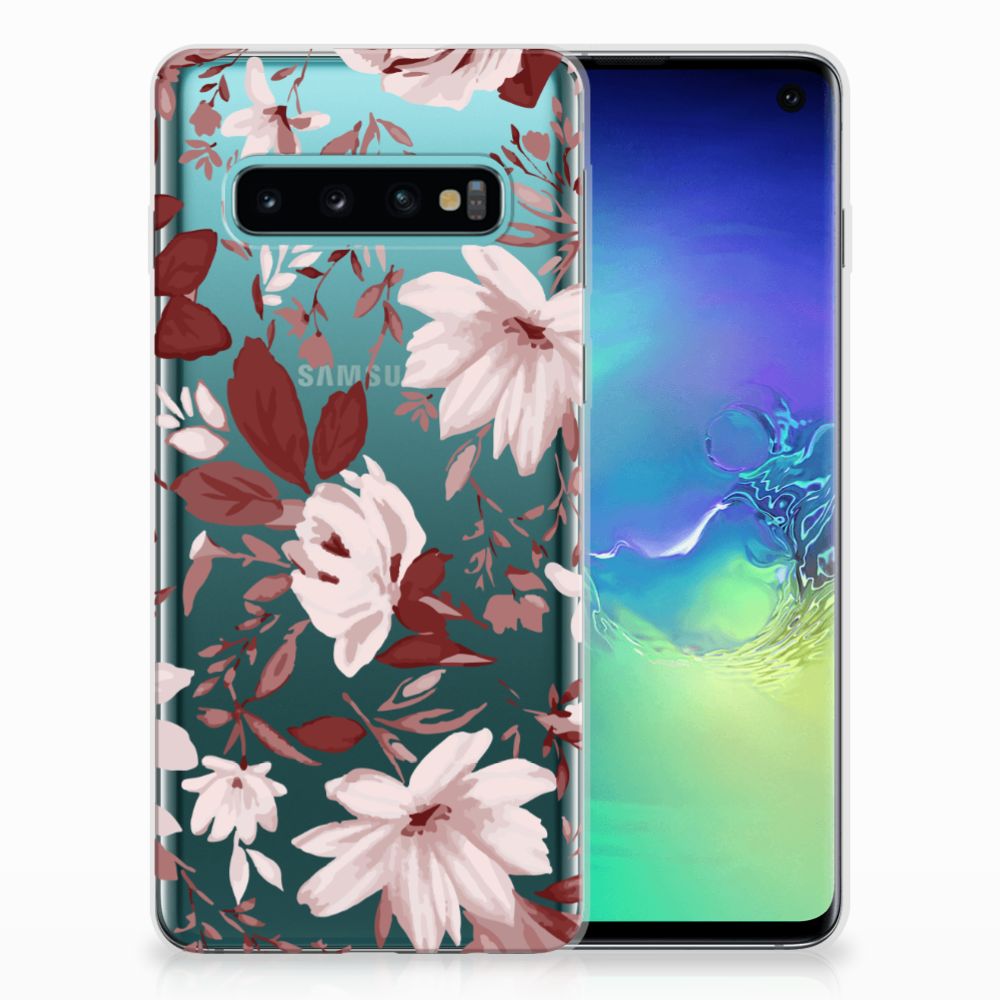 Hoesje maken Samsung Galaxy S10 Watercolor Flowers