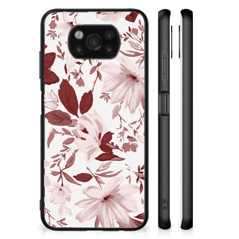 Kleurrijke Telefoonhoesje Xiaomi Poco X3 | X3 Pro Watercolor Flowers