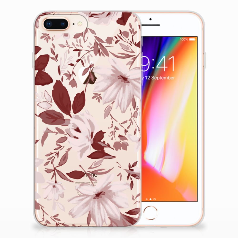 Hoesje maken Apple iPhone 7 Plus | 8 Plus Watercolor Flowers