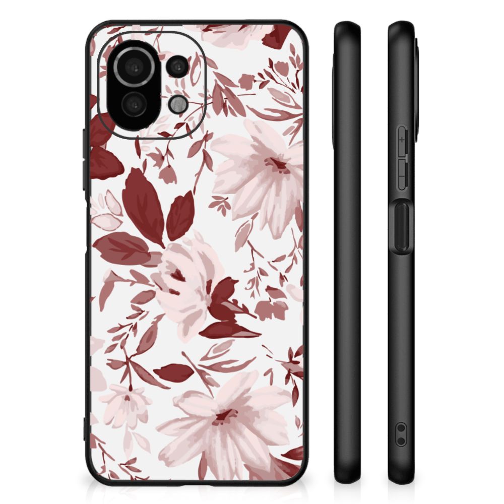 Kleurrijke Telefoonhoesje Xiaomi 11 Lite 5G NE | Mi 11 Lite Watercolor Flowers