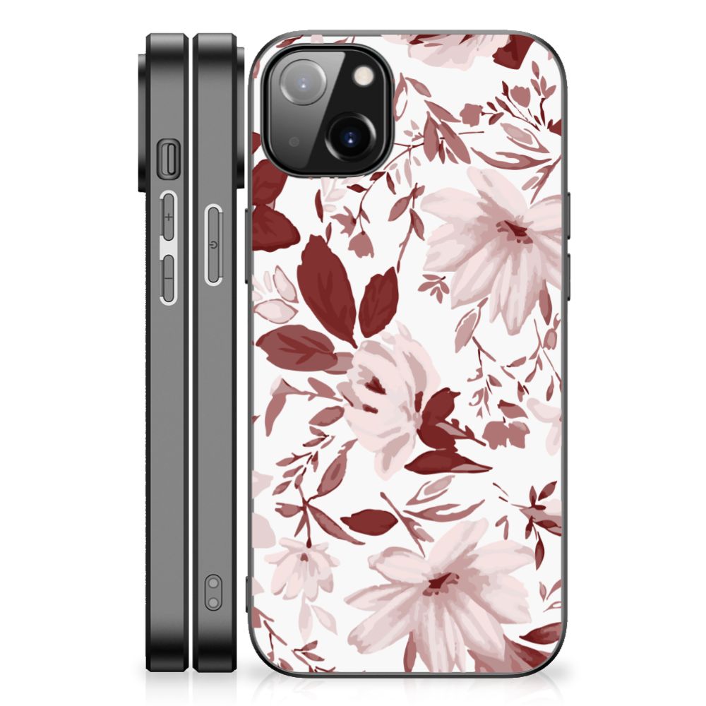 Kleurrijke Telefoonhoesje iPhone 14 Plus Watercolor Flowers