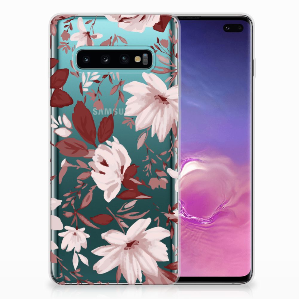 Hoesje maken Samsung Galaxy S10 Plus Watercolor Flowers