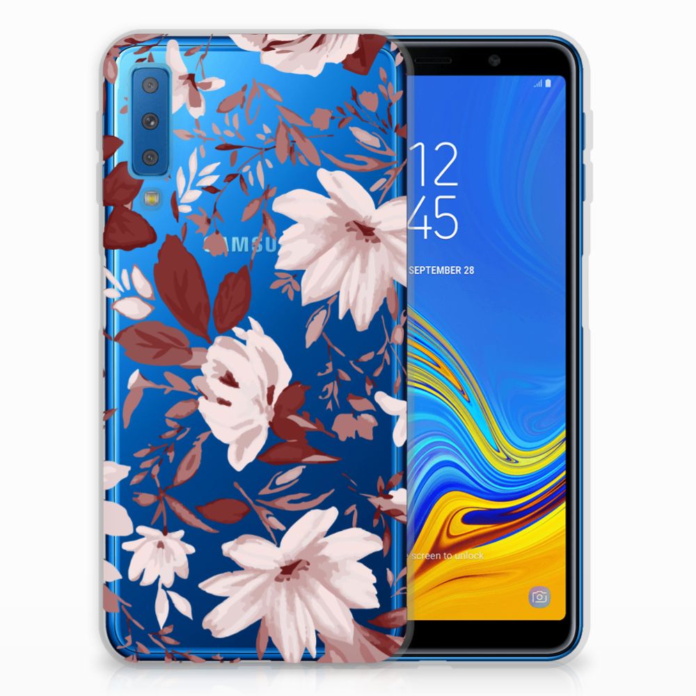 Hoesje maken Samsung Galaxy A7 (2018) Watercolor Flowers