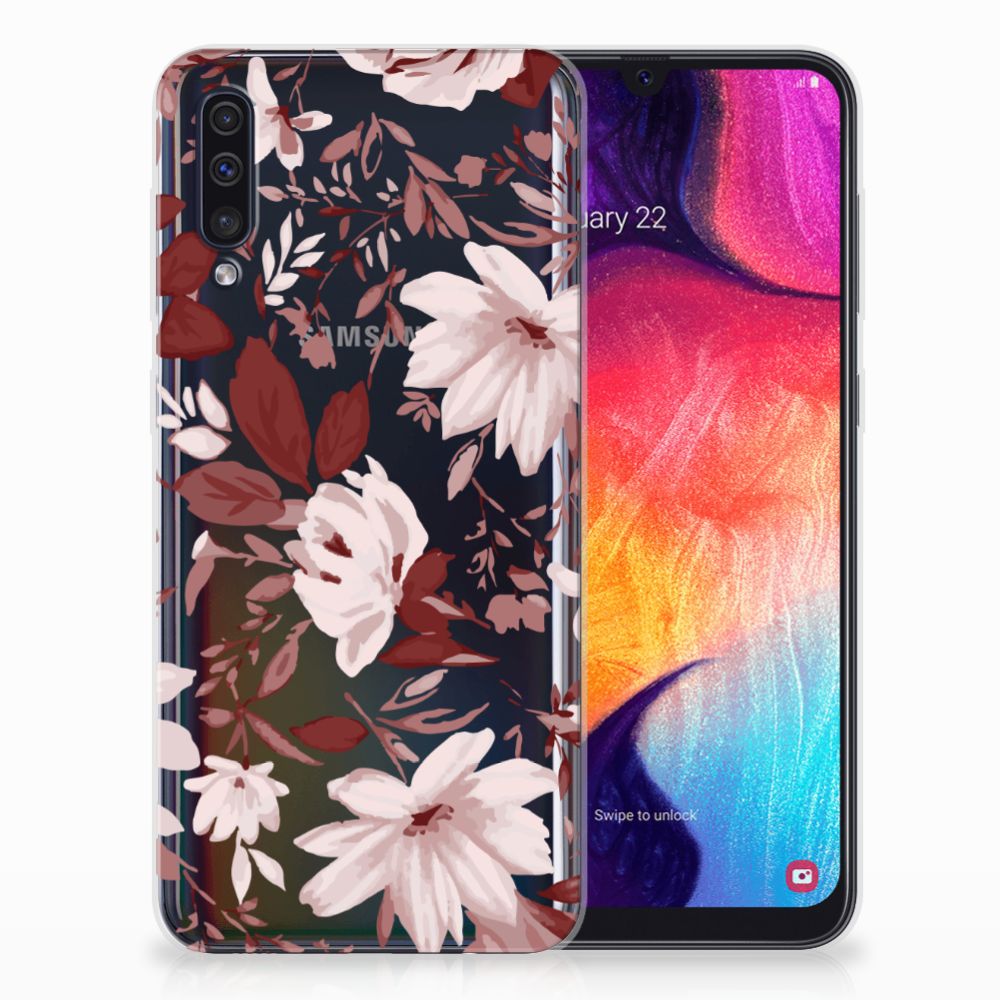 Hoesje maken Samsung Galaxy A50 Watercolor Flowers