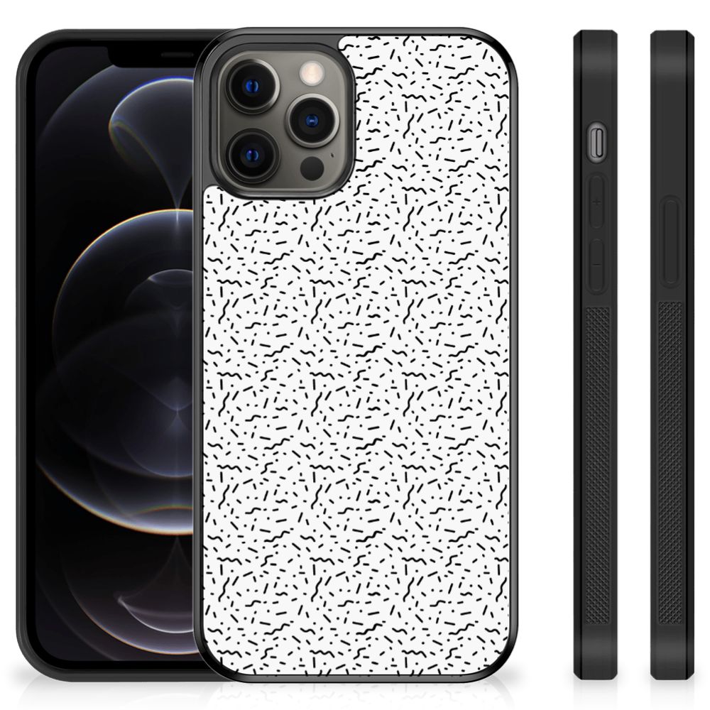 iPhone 12 Pro Max Bumper Case Stripes Dots