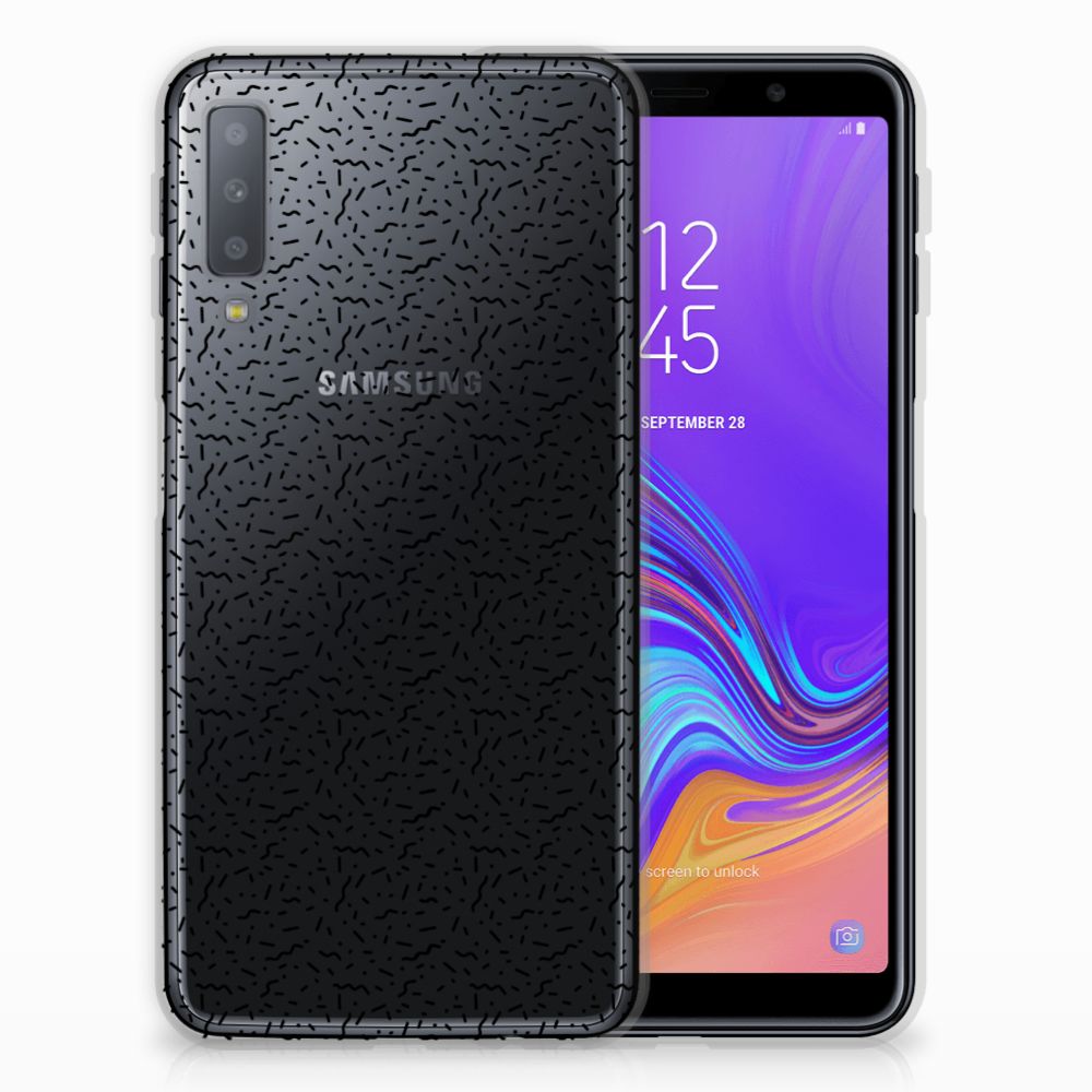 Samsung Galaxy A7 (2018) TPU bumper Stripes Dots