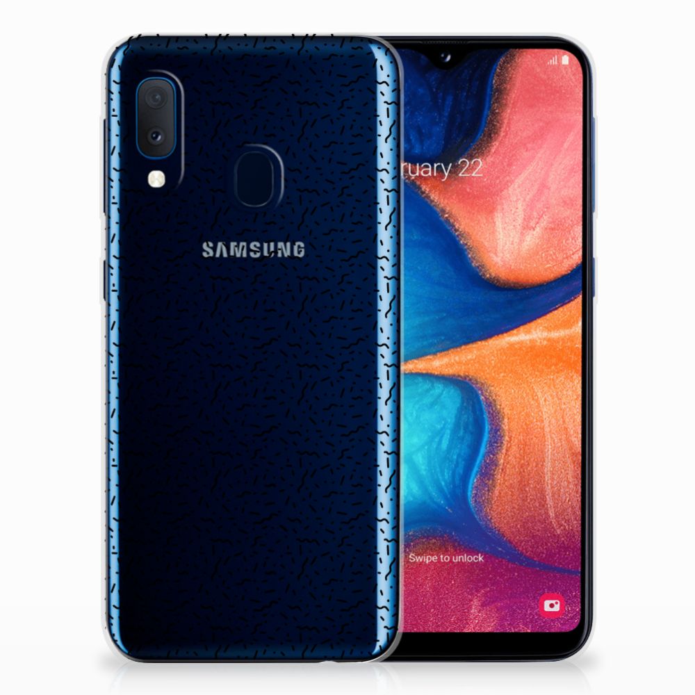 Samsung Galaxy A20e TPU bumper Stripes Dots