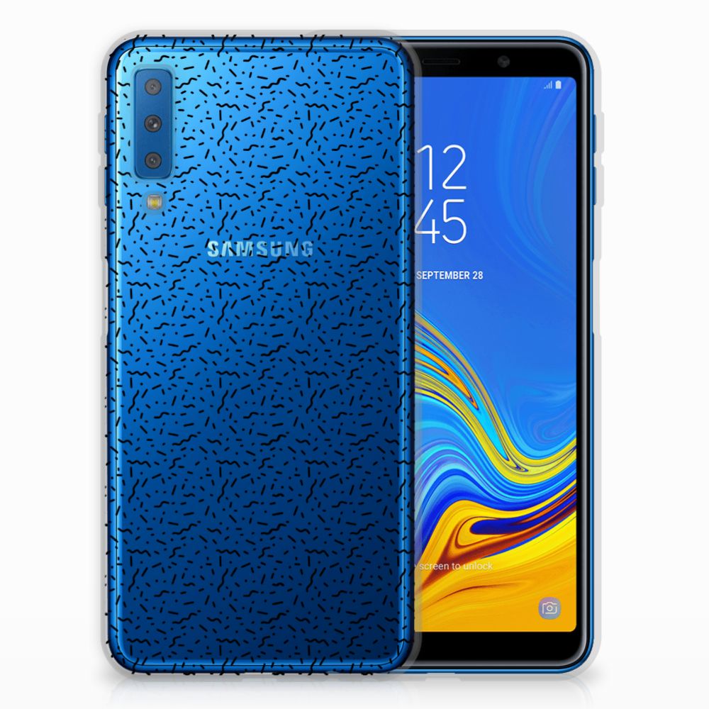 Samsung Galaxy A7 (2018) TPU bumper Stripes Dots