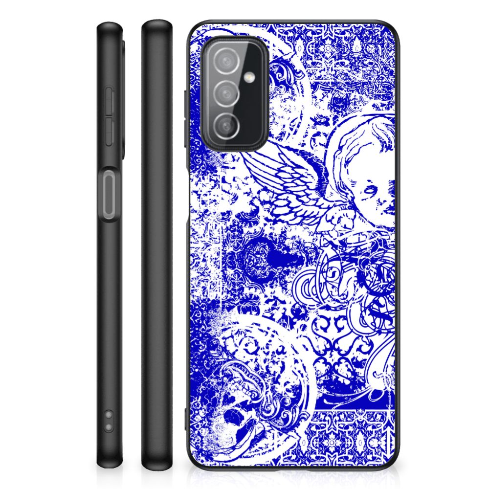 Telefoonhoesje Samsung Galaxy M52 Angel Skull Blauw
