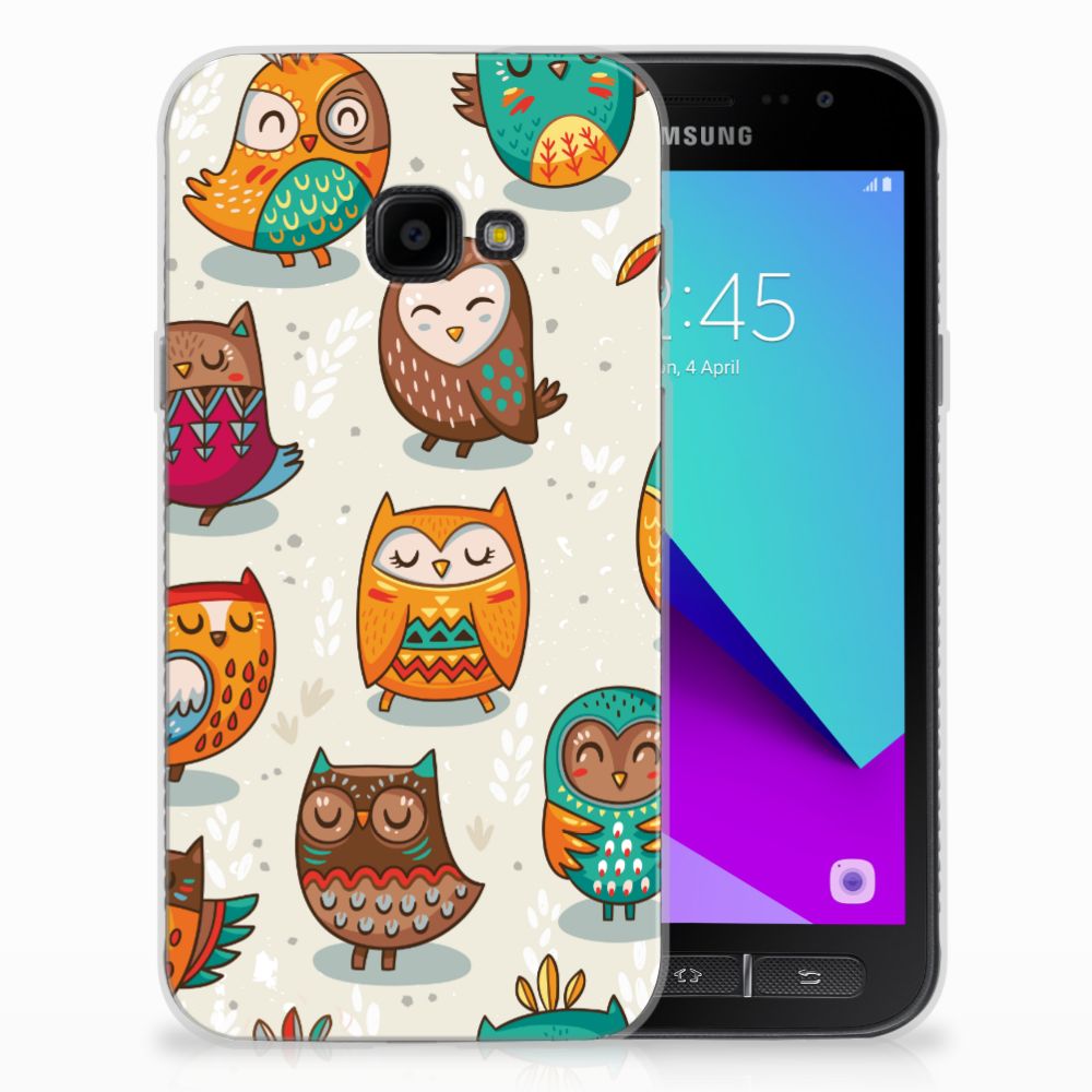Samsung Galaxy Xcover 4 | Xcover 4s TPU Hoesje Vrolijke Uilen