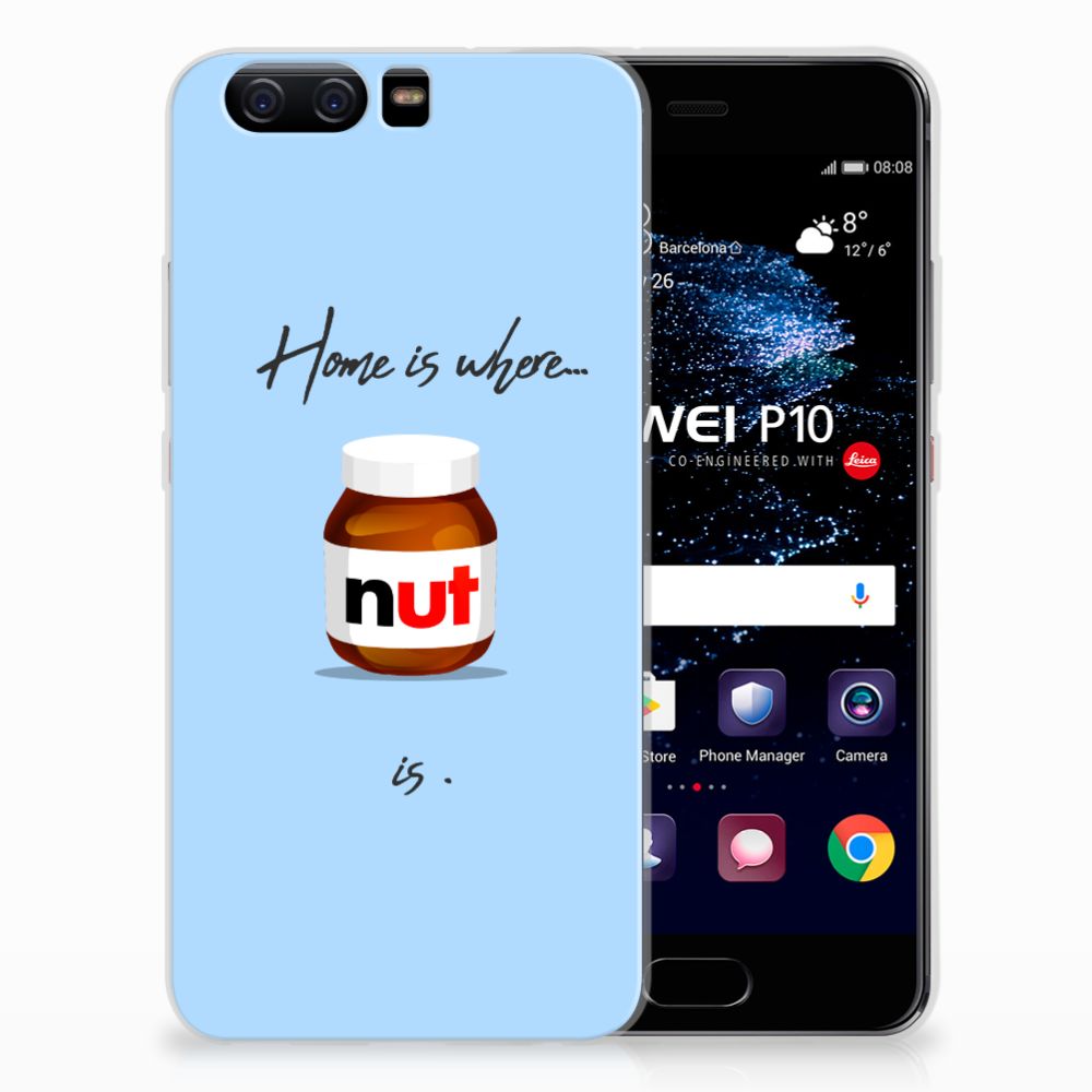 Huawei P10 Siliconen Case Nut Home
