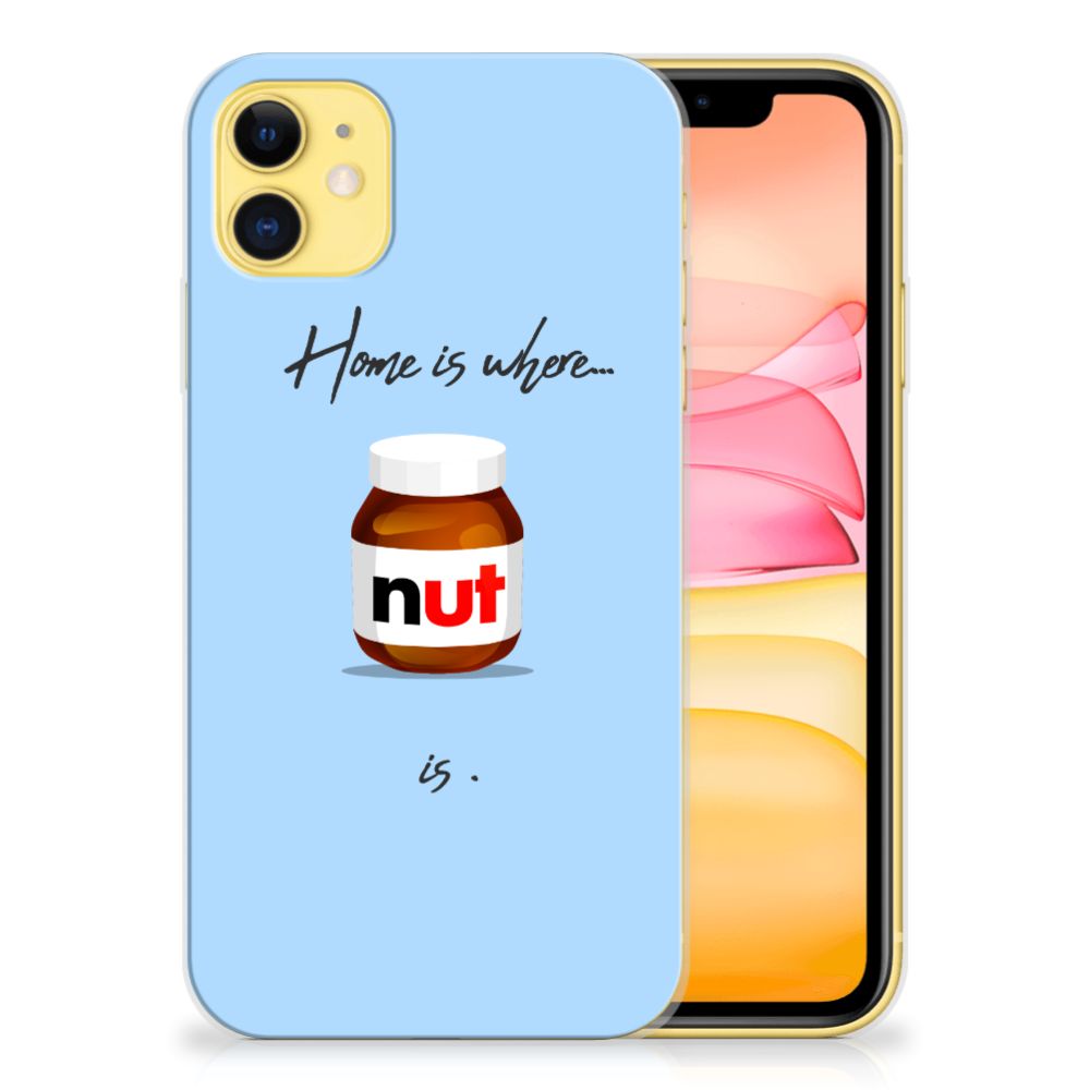 Apple iPhone 11 Siliconen Case Nut Home