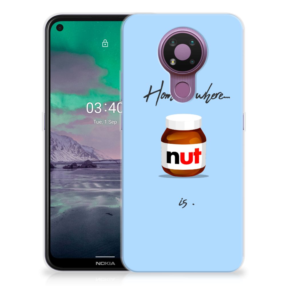 Nokia 3.4 Siliconen Case Nut Home