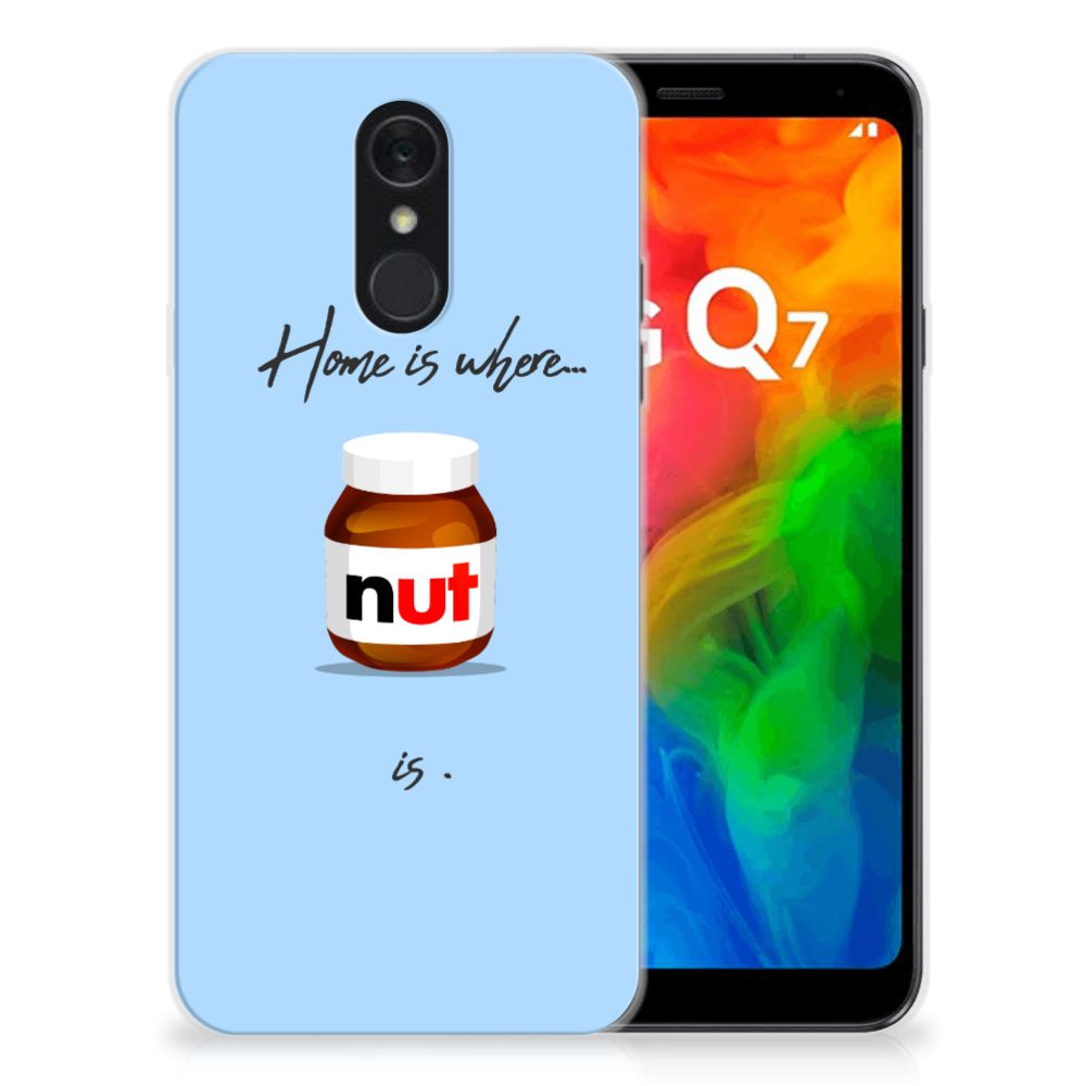 LG Q7 Siliconen Case Nut Home