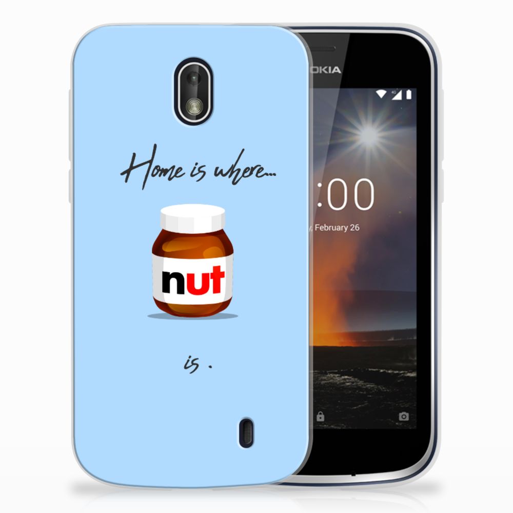 Nokia 1 Siliconen Case Nut Home