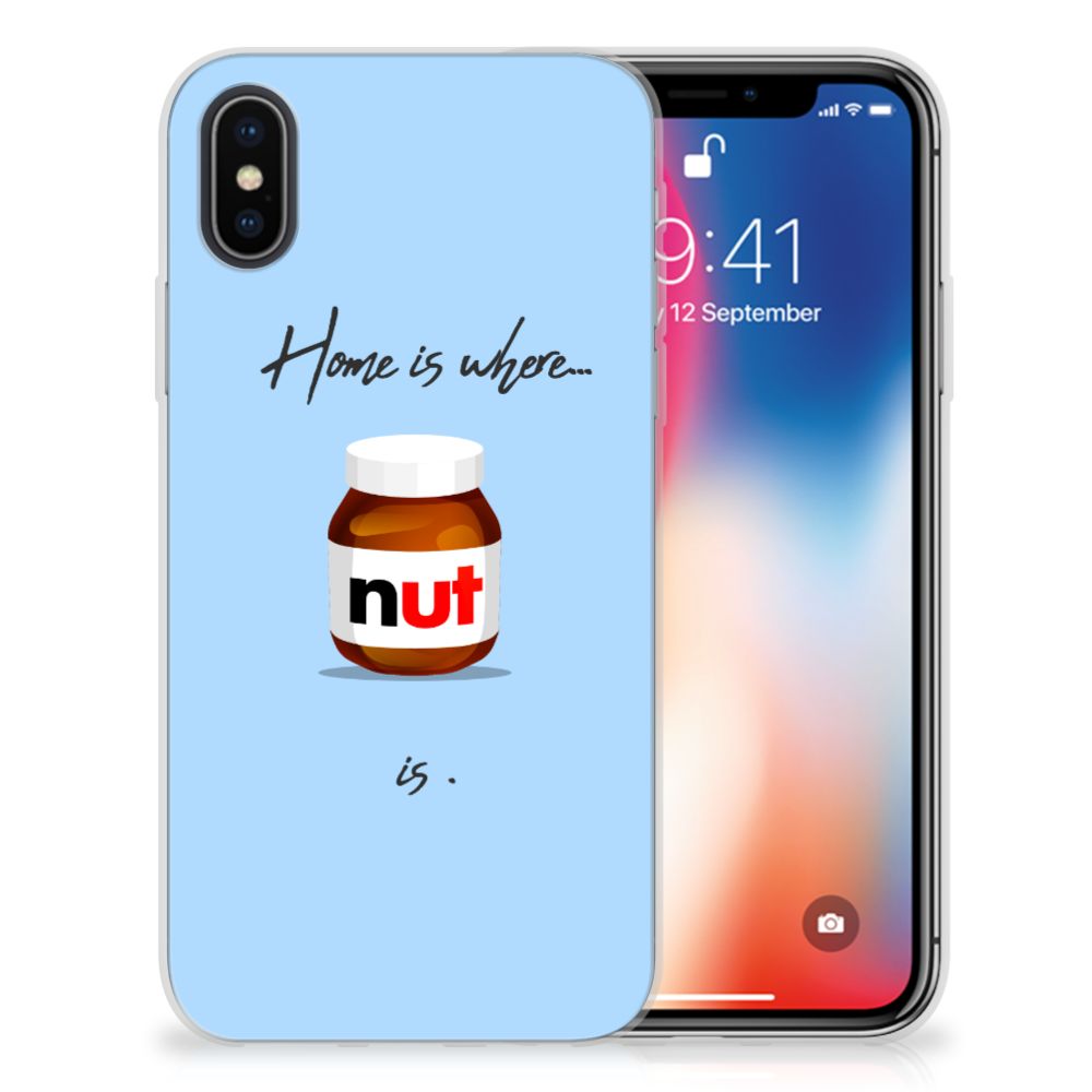 Apple iPhone X | Xs Siliconen Case Nut Home
