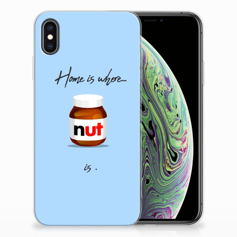 Apple iPhone Xs Max Siliconen Case Nut Home