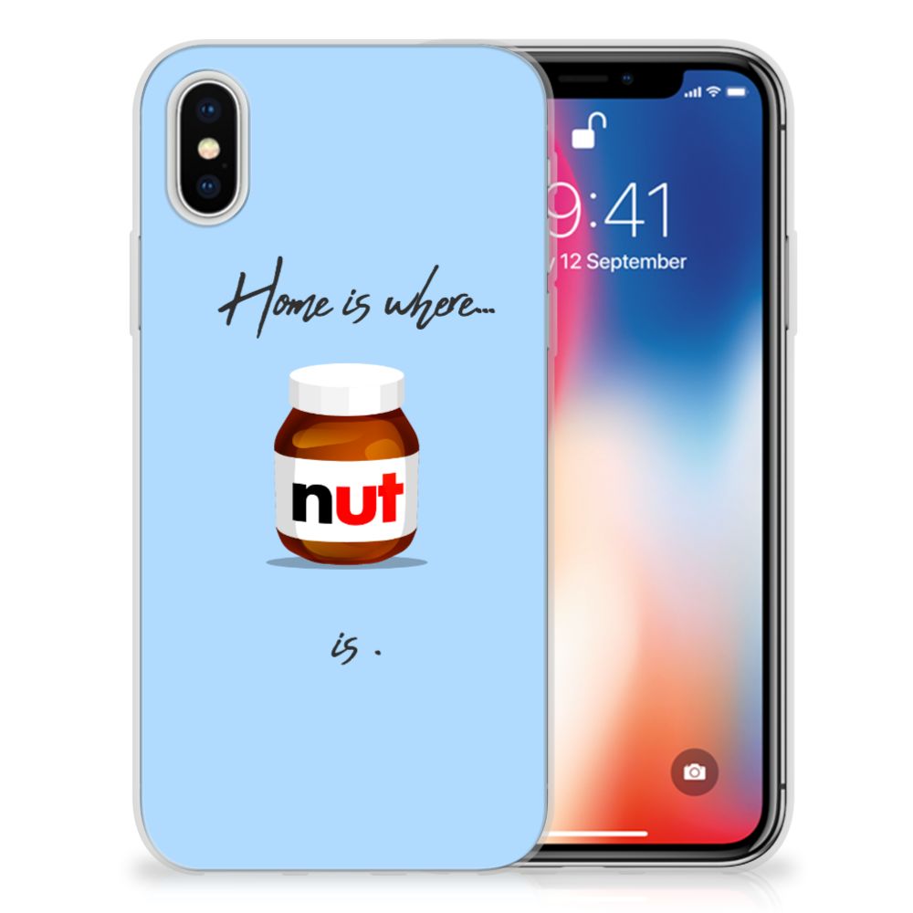 Apple iPhone X | Xs Siliconen Case Nut Home