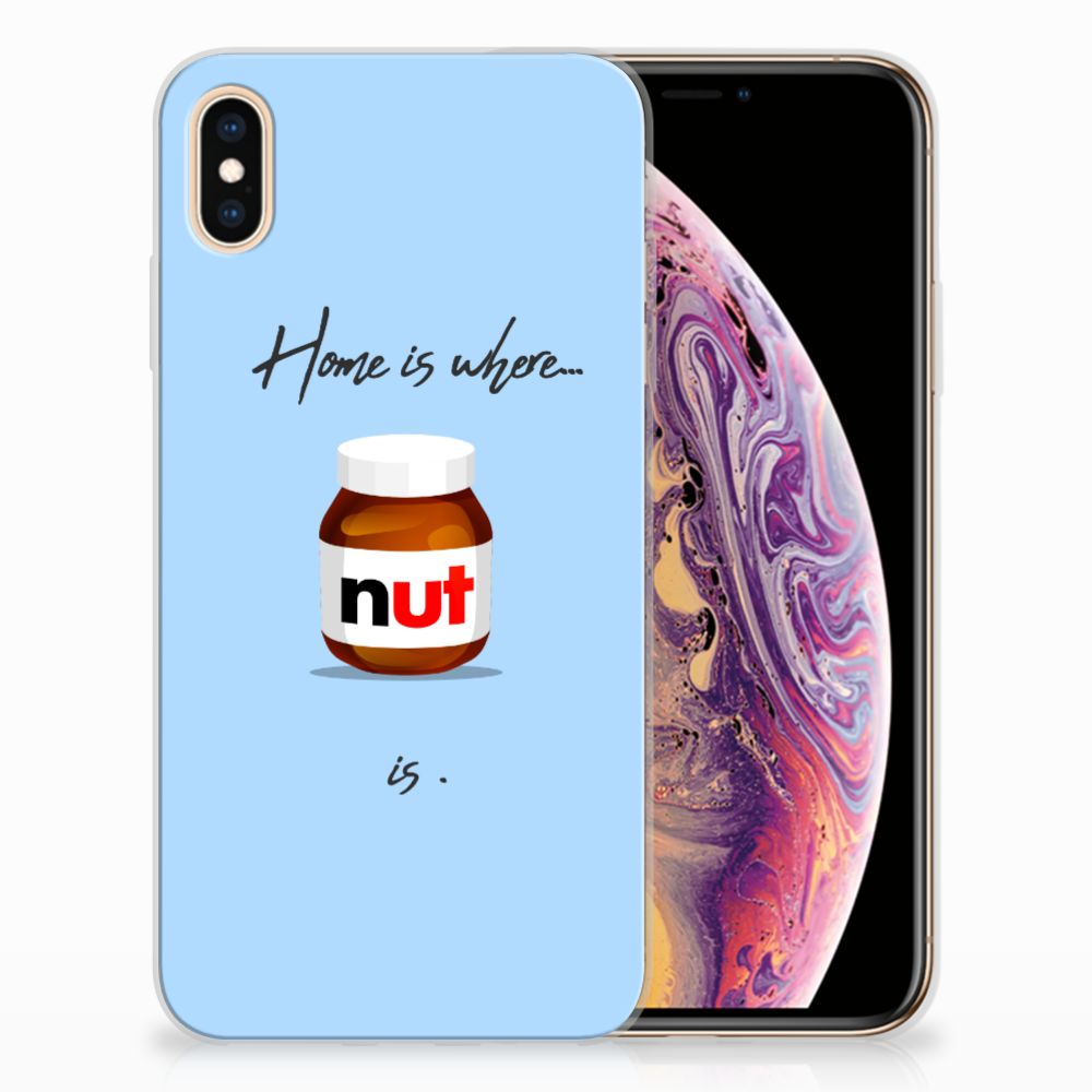 Apple iPhone Xs Max Siliconen Case Nut Home