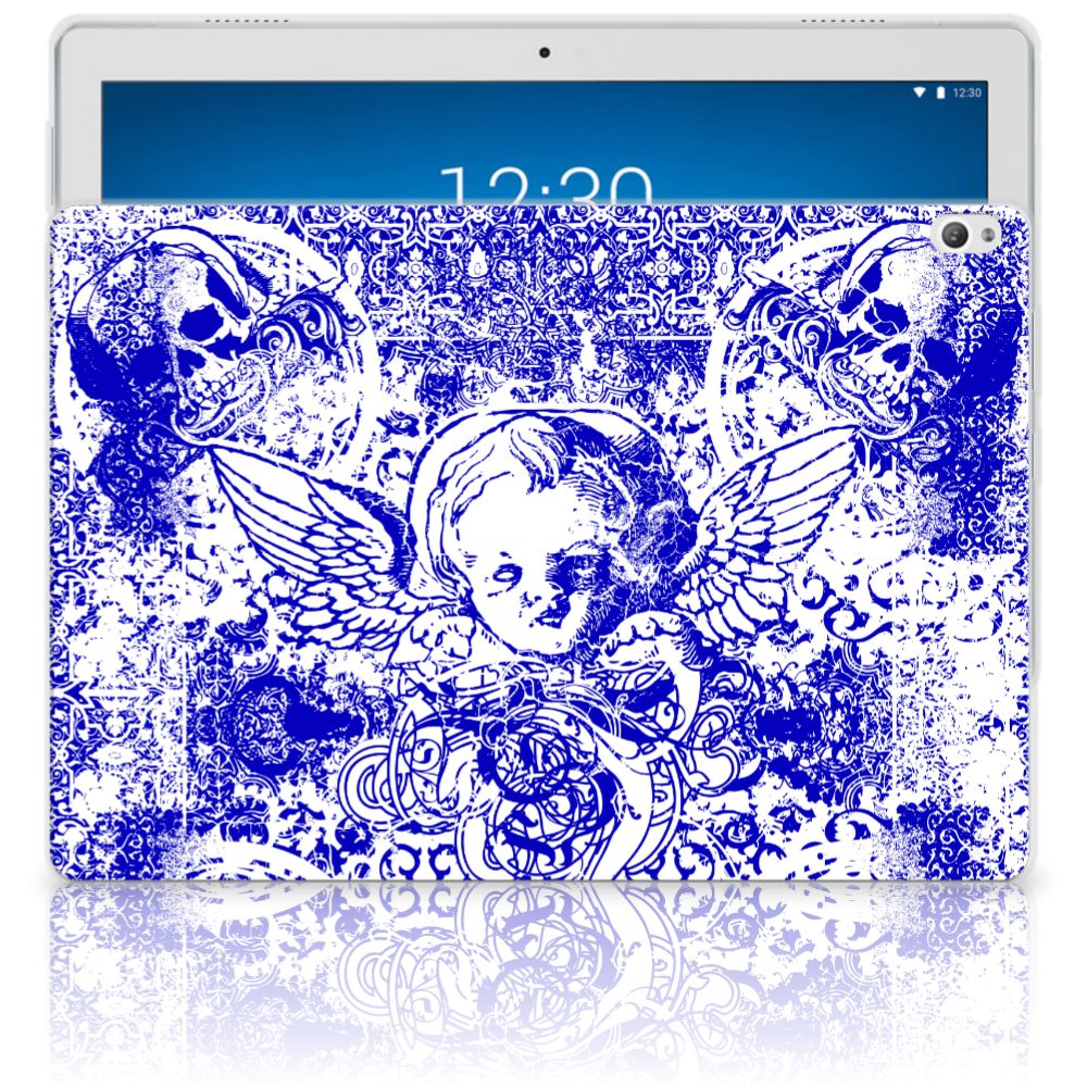 Tablet BackCover Lenovo Tab P10 Angel Skull Blauw