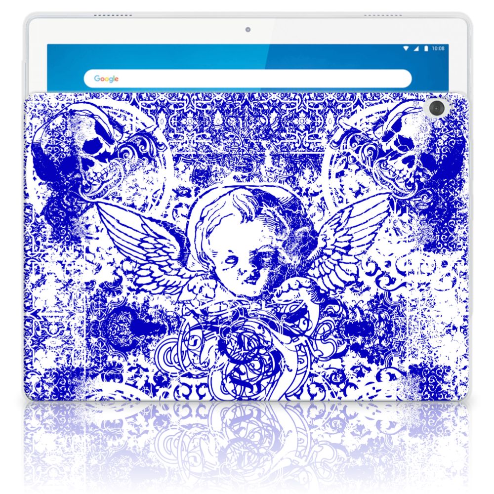 Tablet BackCover Lenovo Tab M10 Angel Skull Blauw