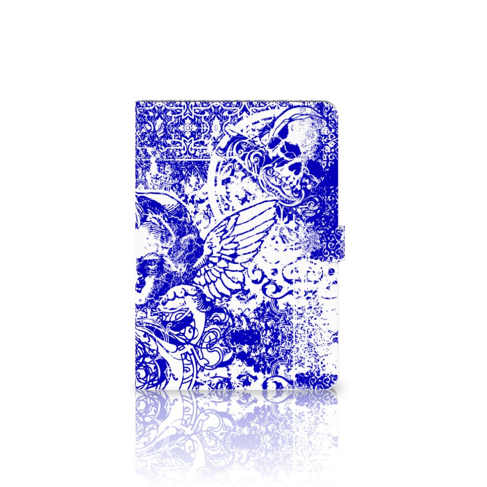 Tablettasje Lenovo Tab E10 Angel Skull Blauw