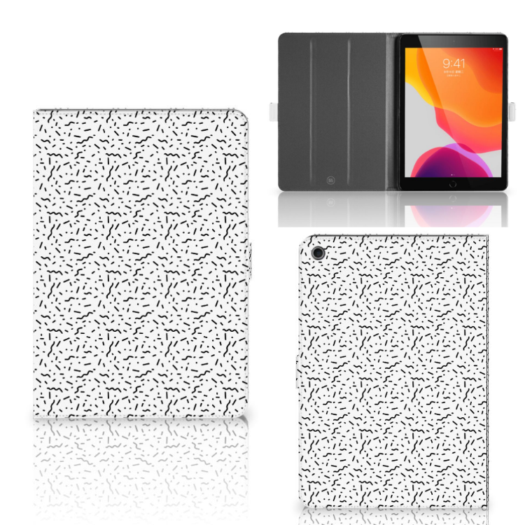 Apple iPad 10.2 (2019) Tablet Hoes Stripes Dots