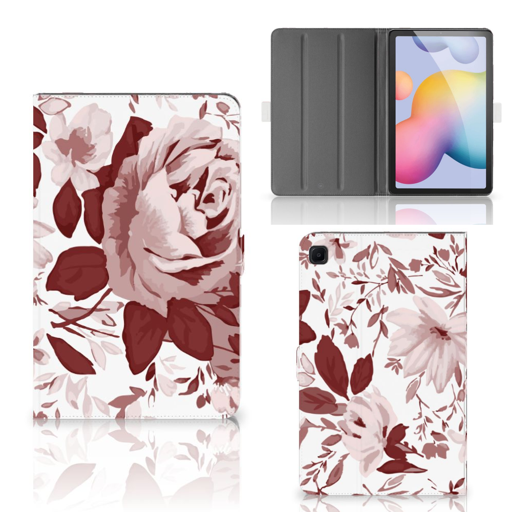 Hoes Samsung Galaxy Tab S6 Lite | S6 Lite (2022) Watercolor Flowers