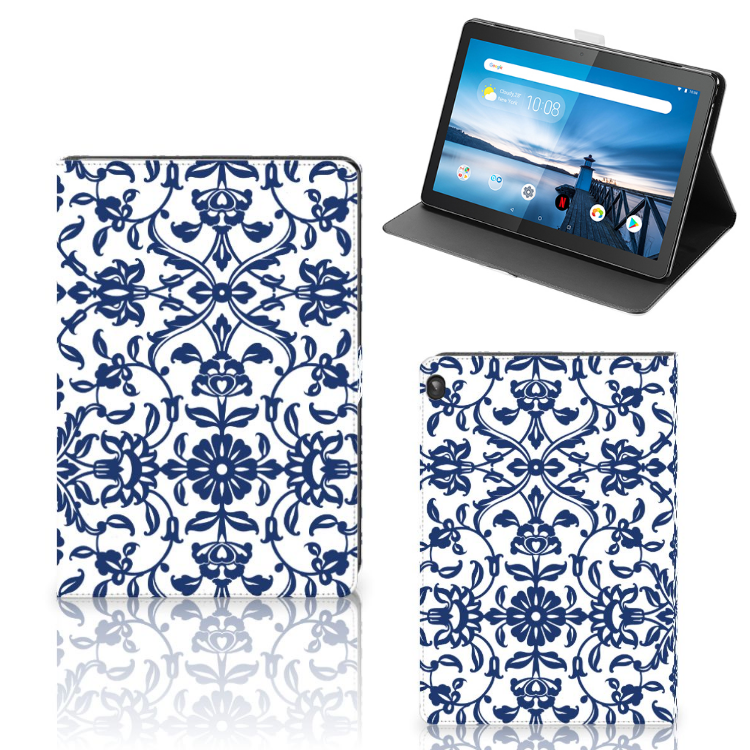 Lenovo Tablet M10 Tablet Cover Flower Blue