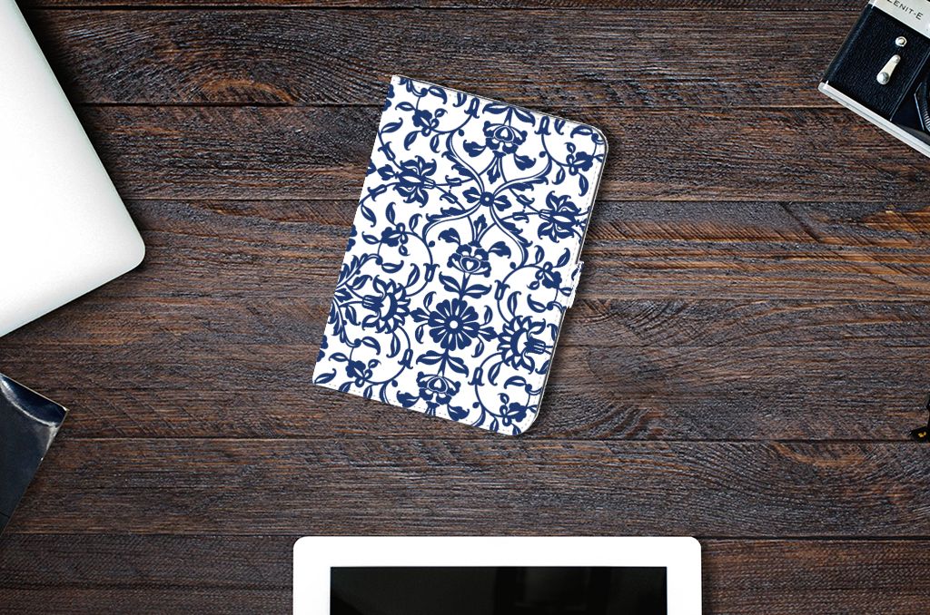 iPad Mini 6 (2021) Tablet Cover Flower Blue
