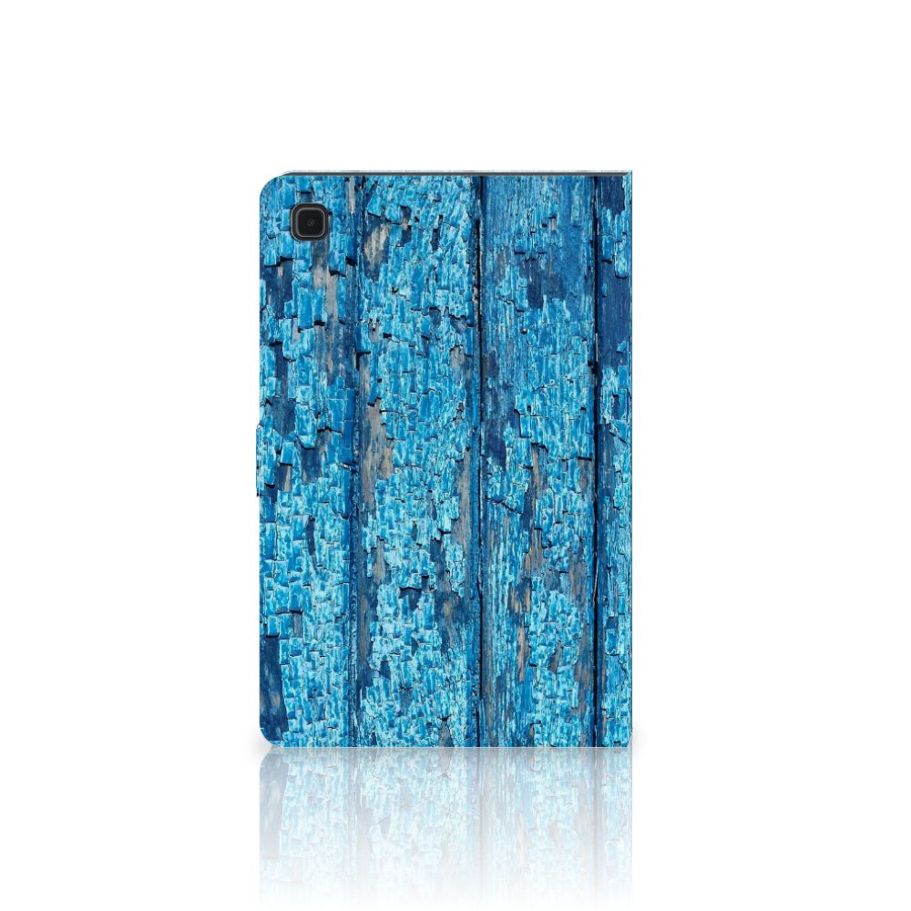 Samsung Galaxy Tab A7 (2020) Tablet Book Cover Wood Blue